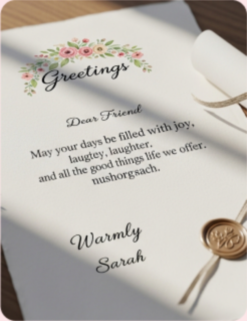Letter preview